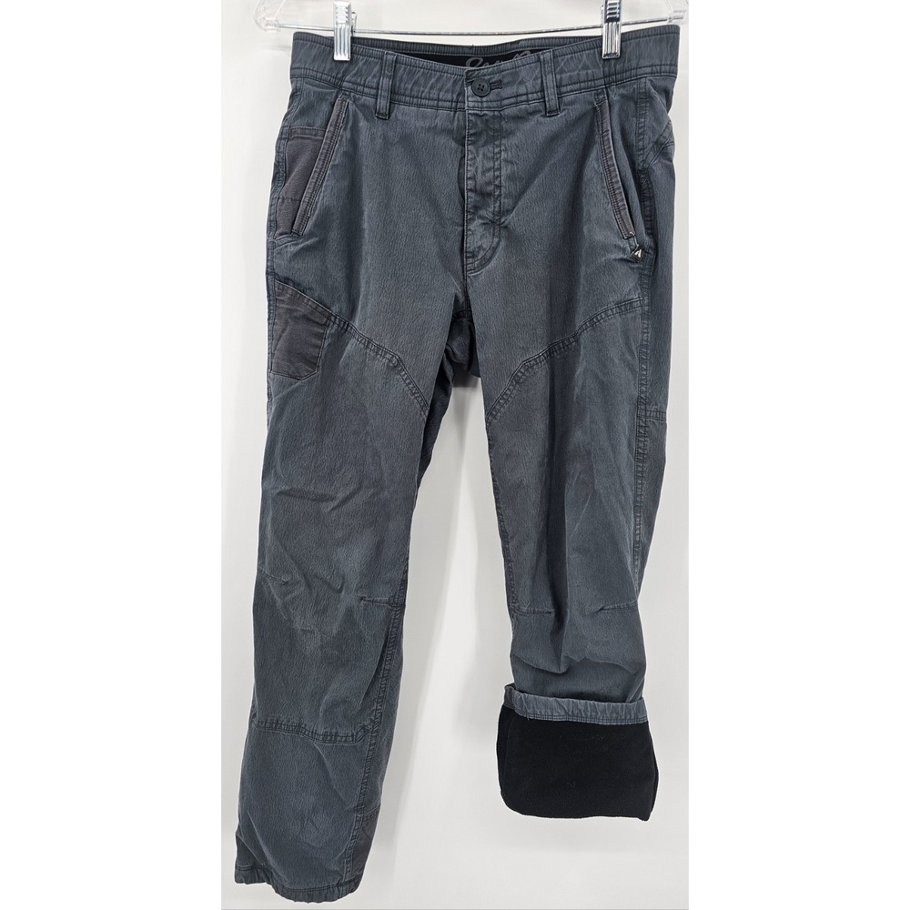 Eddie Bauer First Ascent Fleece Lined Guide Pro Hiking Pants Men's 30x30 Gray